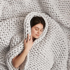 Bearaby Cotton Hand-Knit Weighted Blankets